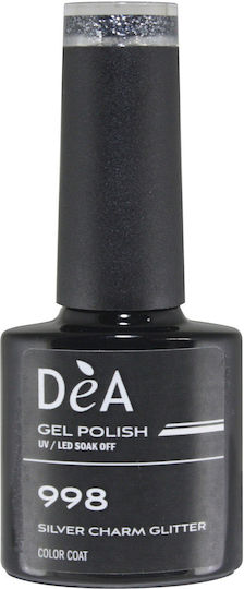 Dea Semipermanent Lac de Unghii Albastru cu Glitter 8ml 1buc