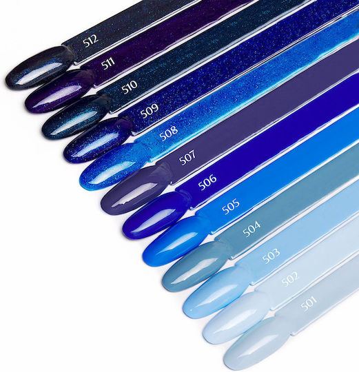 Activeshop Ημιμόνιμο Βερνίκι Νυχιών Blue 502 5gr