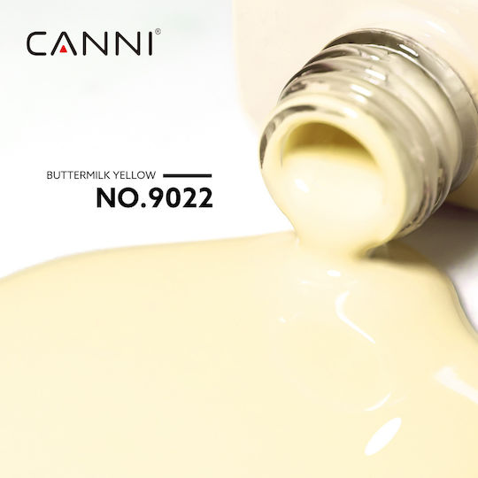 Canni Ημιμόνιμο Βερνίκι Νυχιών Buttermilk Yellow 9022 9ml