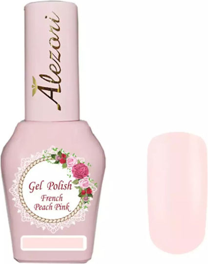 Alezori Ημιμόνιμο Βερνίκι Νυχιών French Peach Pink #15 15ml