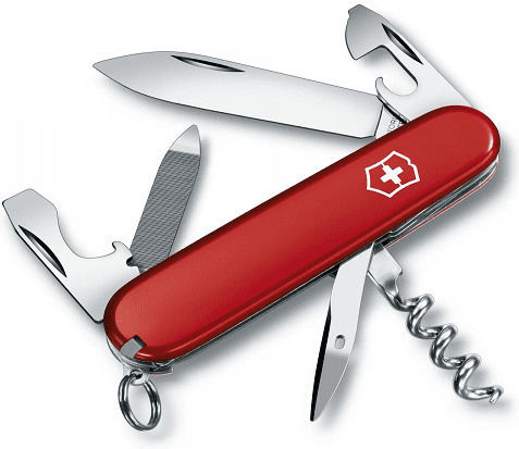 A009 Schweizer Taschenmesser Rot in Hülle