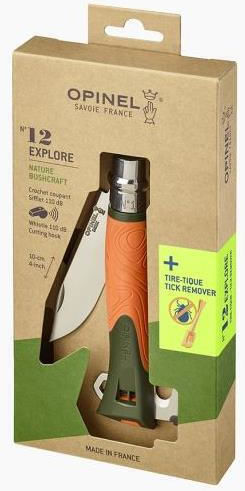Opinel No.12 Explore Taschenmesser Orange