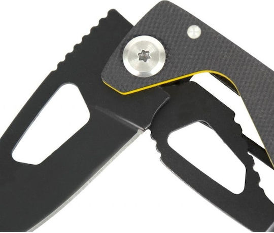 CAT Drop Point Джобно ножче Survival Черен