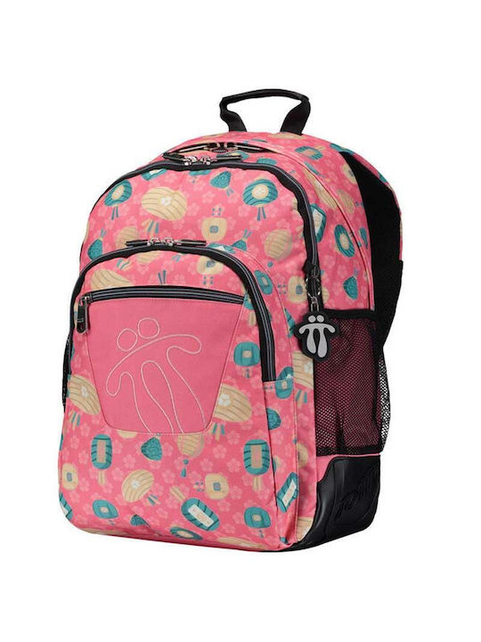 Totto Ghiozdan de Spate Scoala primara Multicolor cu Husă pentru sticlă de apă