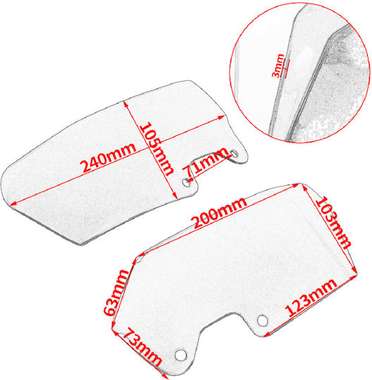 Extensie parbriz lateral BMW R1200GS 2006-2013
