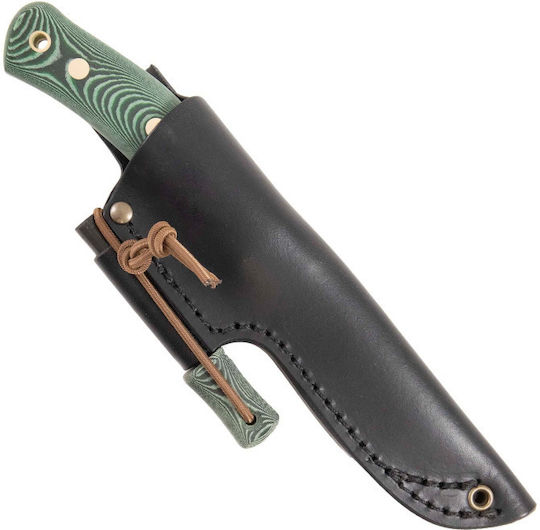 Casstrom No.10 Swedish Forest Knife Micarta Swiss Army Knife Khaki in Leather Sheath