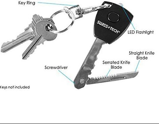 Swiss Tech Utili-Key MX Multitool Breloc Negru