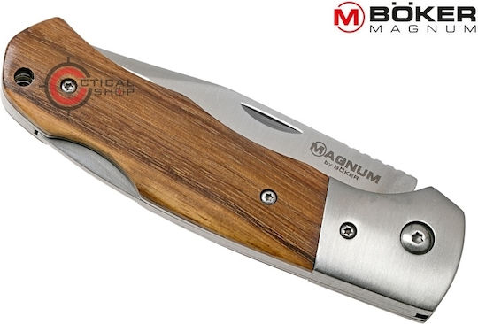 Boker Magnum Rustic Cuțit De Buzunar De Supraviețuire Maro