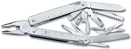 Victorinox Swisstool X Multitool Cu Mecanism De Blocare Multicolor În Husă Din Piele
