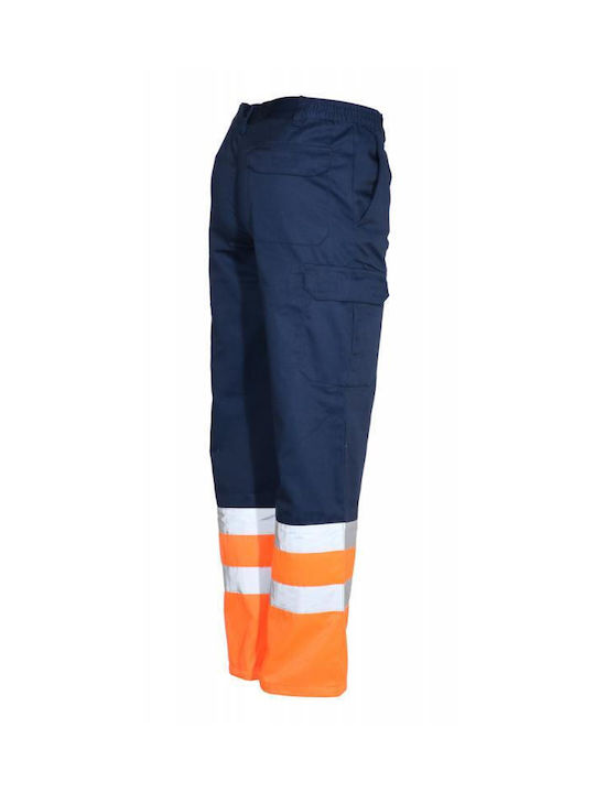 Fageo Reflektierend Arbeitshose Blau