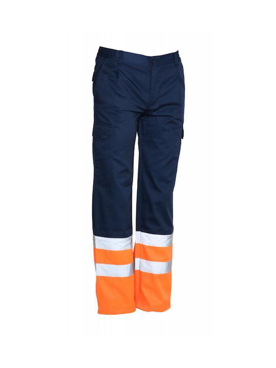 Fageo Reflektierend Arbeitshose Blau