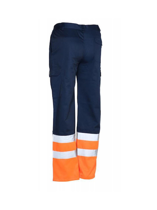 Fageo Reflektierend Arbeitshose Blau