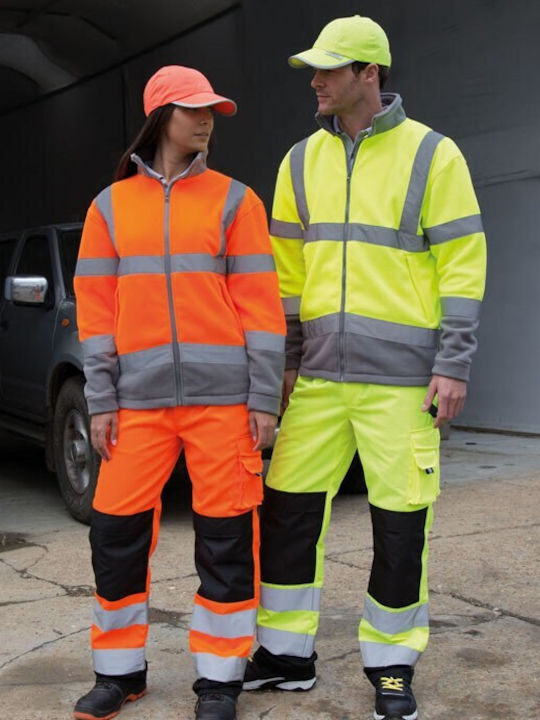 Result Safety Cargo Reflective Work Trousers Orange R327X