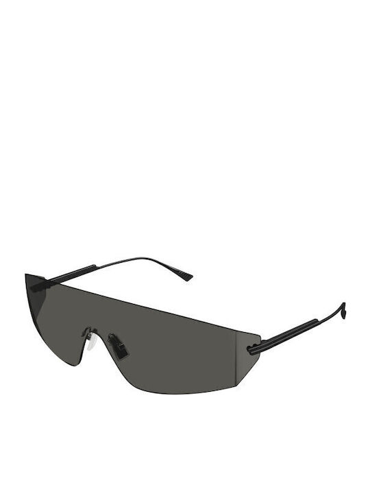 Bottega Veneta Unisex Sunglasses with Black Metal Frame and Black Lens BV1299S 001