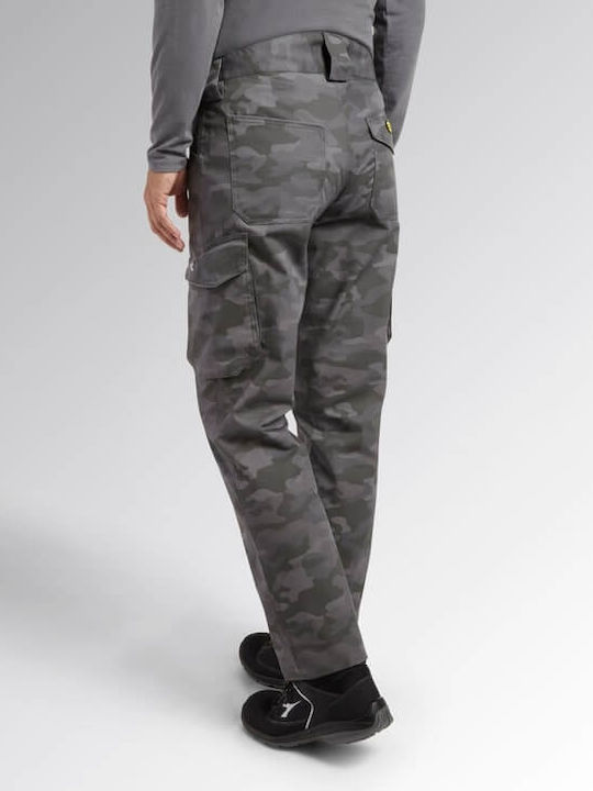 Utility Diadora Staff Cargo Camo Παντελόνι Εργασίας Γκρι