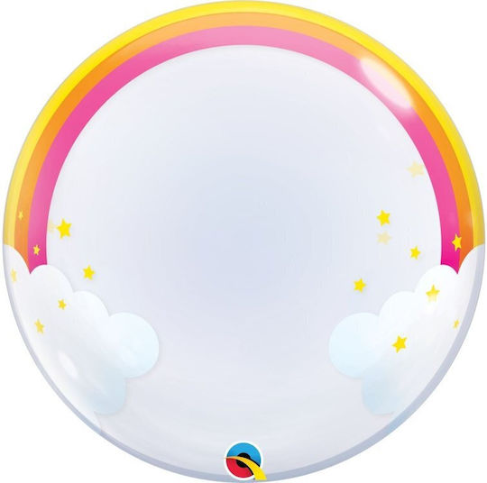 Luftballon Blase Jumbo Rund Mehrfarbig Deco 61cm