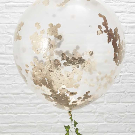 Giant Rose Gold Confetti Balloons