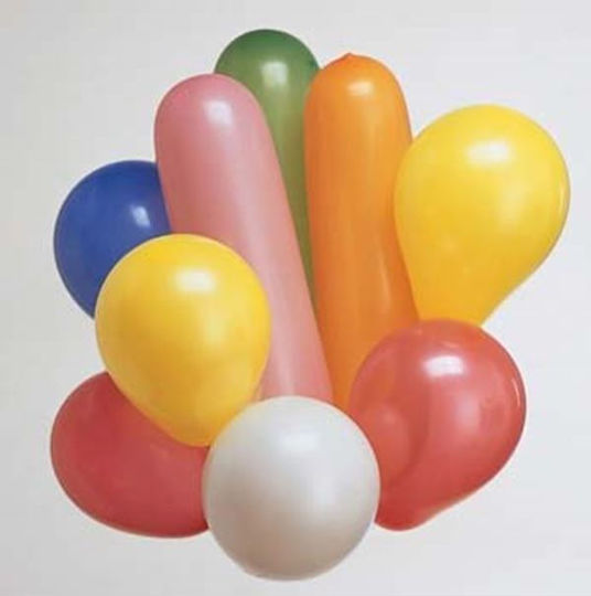 Set 20 Ballons Bunte Runde