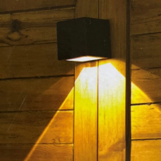 Fos me Wall Mounted Solar Light 50W 25lm Warm White 3000K with Photocell 10cmx10cmx10cmcm