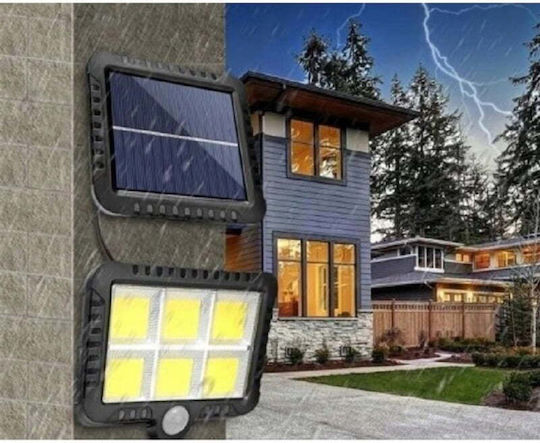 Solarleuchte Straße 12W 960lm Kaltweiß 6000K mit Bewegungssensor Fotowiderstand und Fernbedienung IP65