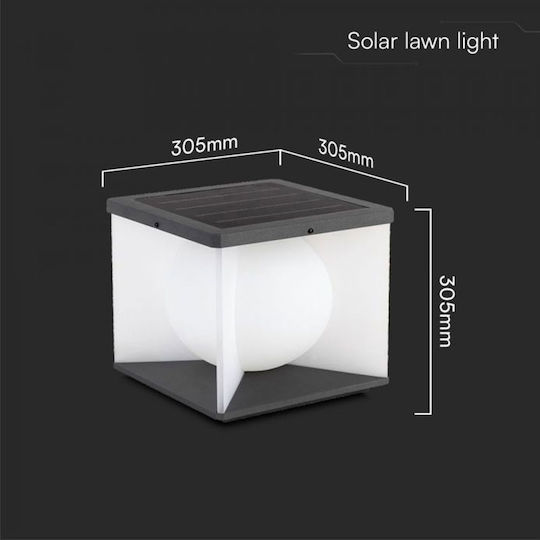 V-TAC Wall Mounted Solar Light 8W with Warm White Light 3000K IP65 30.5cmx30.5cmx30.5cmcm