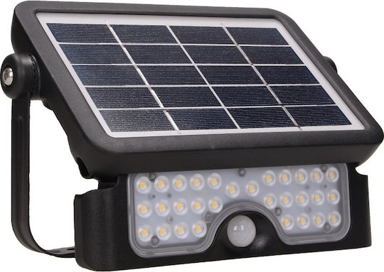 Orno Projector Solar Light 5W 500lm Natural White 4000K with Motion Sensor IP65 21.74cmx14.93cmx3.37cmcm