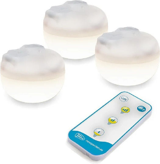 NewGarden Set of 5 Hanging Solar Lights 350lm with Warm White Light 3000K