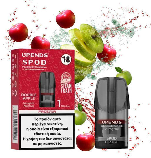 Steam Train Double Apple Ανταλλακτικό Pod σε Κόκκινο χρώμα 2ml