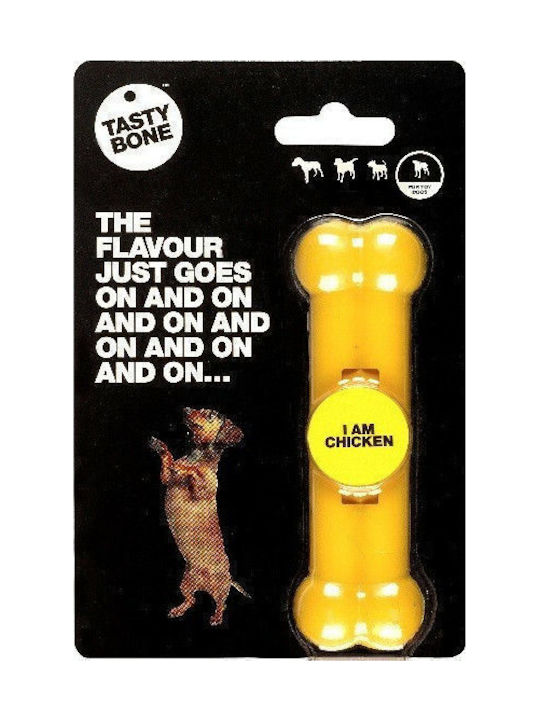 Tasty Bone Chicken Nylon Bone Toy Dog with Flavor Chicken Small 15εκ. Yellow 1pcs