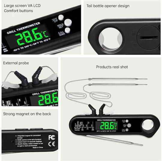 Electronical Cooking Thermometer with Probe