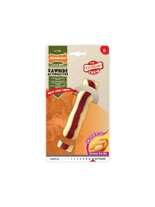 Nylabone Υφασμάτινο Παιχνίδι Κόκκαλο Σκύλου Μασητικό με Γεύση Κοτόπουλο Small 1τμχ