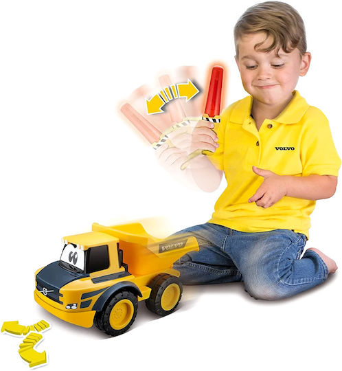 Bburago BB Junior My First RC Volvo Dump Truck Τηλεκατευθυνόμενο Δομικό Όχημα Κίτρινο