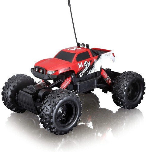 Maisto Tech New Version Rock Crawler Радиоуправляемо Автомобил Чудовищен камион Сребрист