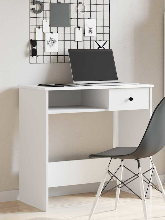 Desk Wooden White 80x40x75cm