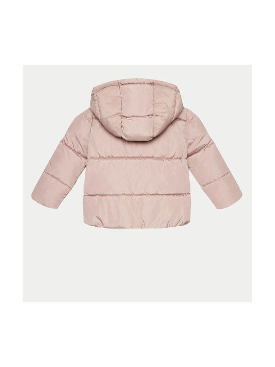 Guess Kids Casual Jacket with Hood Dark Pink