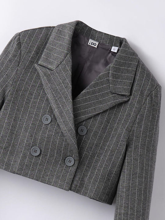 Kids' Blazer Melange Grey