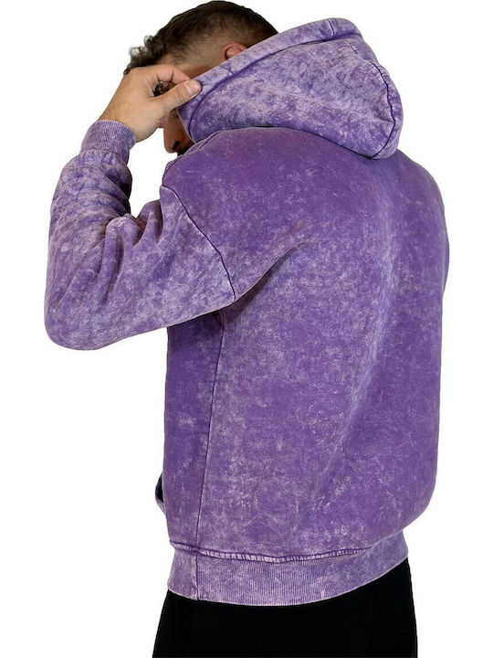 Суитшърт с Качулка Washed Lilac