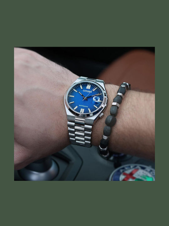 Citizen Tsuyosa Men's Watch 40mm Automatic with Silver Metal Bracelet