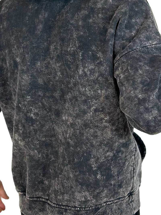 Hanorac cu Glugă Washed Black