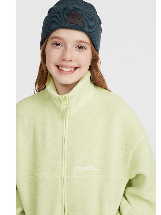 Fleece Παιδική Φούτερ Ζακέτα Πράσινο