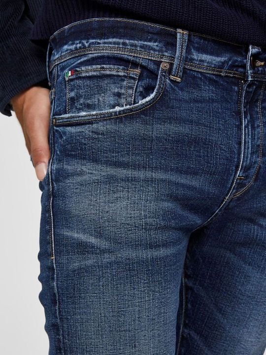 Ανδρικό Παντελόνι Τζιν με Slim Εφαρμογή D.blue