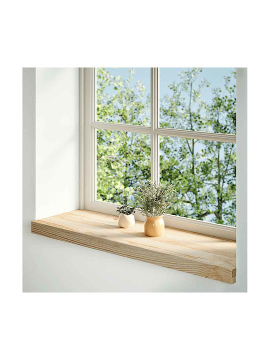 vidaXL Window Sill Wooden W70xH25cm