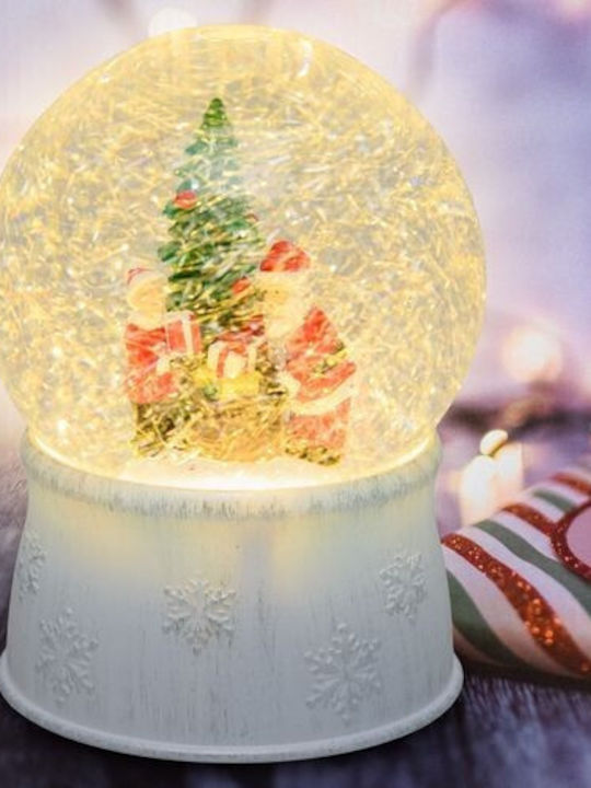 Christmas Snowball Illuminated with Santa Claus 13x13x13cm