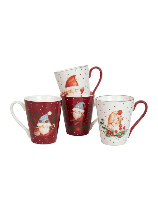 Konitz Set Christmas Mugs Porcelain 4pcs