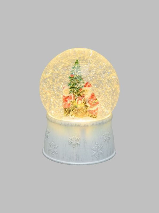 Christmas Snowball Illuminated with Santa Claus 13x13x13cm