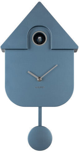 Karlsson Cuckoo Wall Clock Abs 21.5x8.5x41 I Metallic Dark Blue