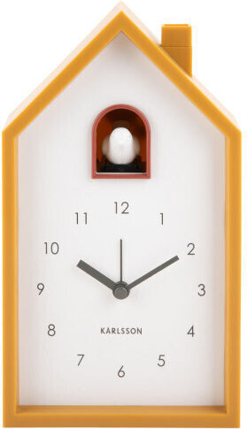 Karlsson Cuckoo Tabletop Alarm Clock Abs 12x6x20 I Ochre Yellow