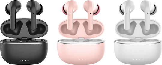 Forever In-ear Bluetooth Handsfree Căști cu Carcasă de Încărcare Negru