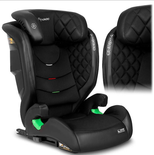 Nukido Louis Καθισματάκι Αυτοκινήτου i-Size με Isofix Black 15-36 kg