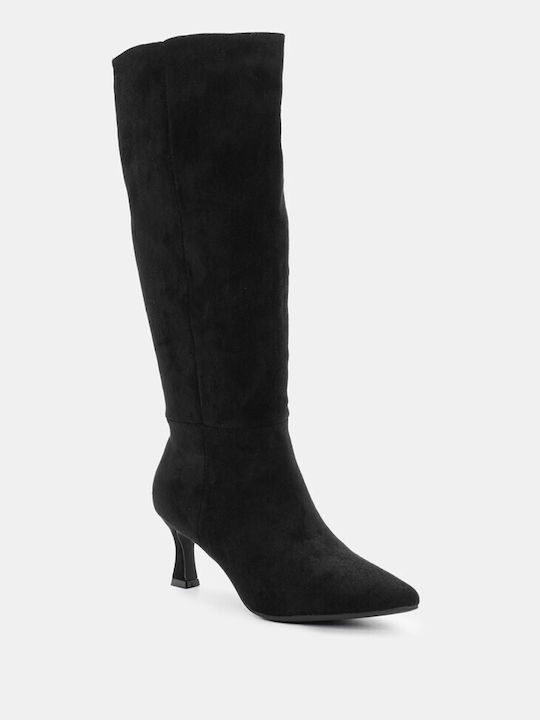 Luigi Women's Boots with Medium Heel Black